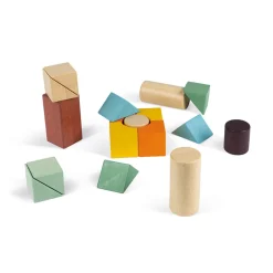 Janod Chariot de Cubes Sweet Cocoon (bois)* Formes & Couleurs|Cubes & Pyramides
