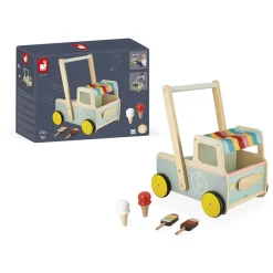 Janod Chariot de Marche Marchand de Glaces* Jouets À Bascule, Porteurs & Chariots