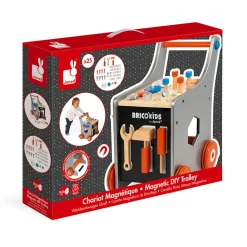 Janod Chariot magnétique Brico'Kids (bois)* Établis, Outils & Bricolage|Jouets À Bascule, Porteurs & Chariots