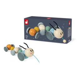 Janod Chenille à Promener Sweet Cocoon (bois)* Jouets À Promener & À Pousser