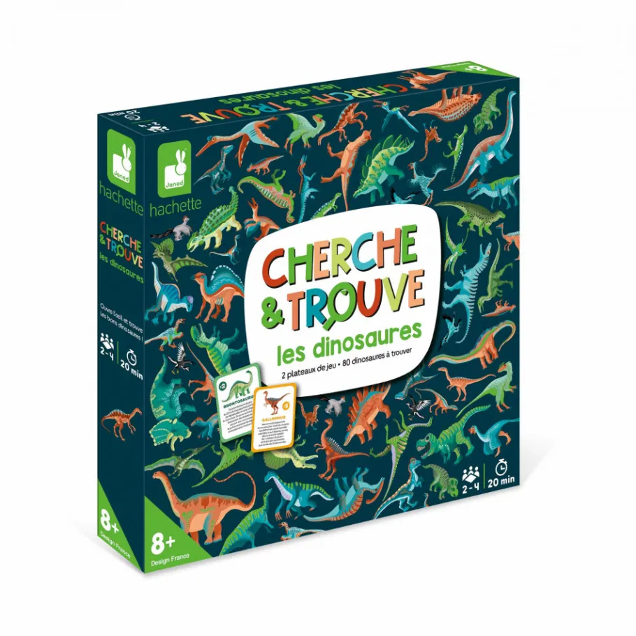 Janod Cherche et Trouve les Dinosaures* Jeux De Mémoire & D'Associations|Jeux Éducatifs Primaire