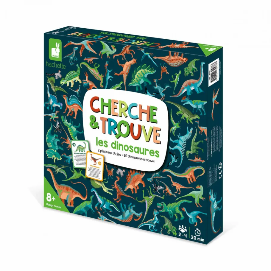 Janod Cherche et Trouve les Dinosaures* Jeux De Mémoire & D'Associations|Jeux Éducatifs Primaire