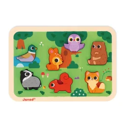 Janod Chunky Puzzle Forêt 7 pièces* Puzzles En Bois Premier Âge|Puzzles En Bois Premier Âge