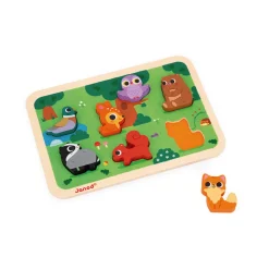 Janod Chunky Puzzle Forêt 7 pièces* Puzzles En Bois Premier Âge|Puzzles En Bois Premier Âge