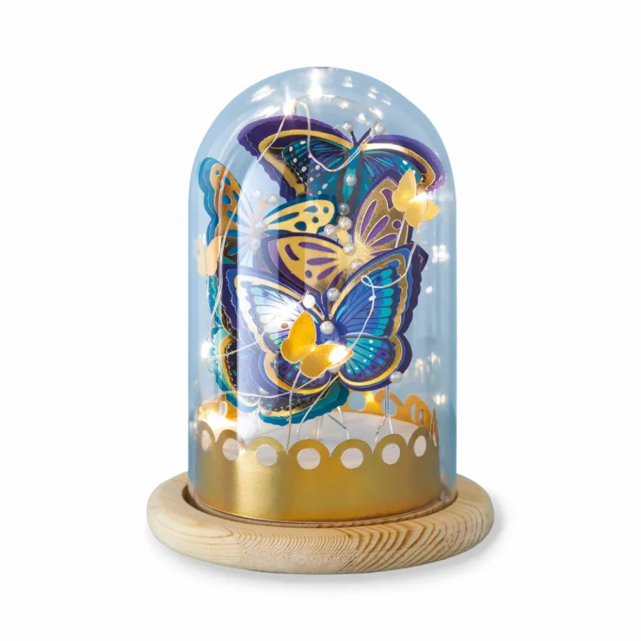 Janod Cloche Lumineuse Papillons à Créer* Créations 3D|Collection "Les Ateliers Déco"