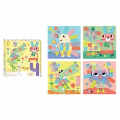Janod Coffret Créatif Découpage et Collage - 4 ans* Tampons & Papeterie