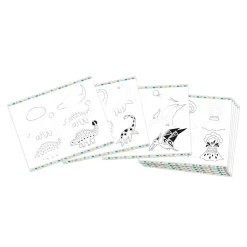 Janod Coffret Créatif Dessin 20 Modèles Dinos* Peinture Par Numéro & Coloriage