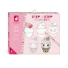 Janod Coffret Créatif Dessin 20 Modèles Kawaii* Peinture Par Numéro & Coloriage