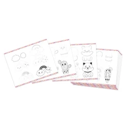 Janod Coffret Créatif Dessin 20 Modèles Kawaii* Peinture Par Numéro & Coloriage