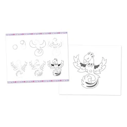 Janod Coffret Créatif Dessin 20 Modèles Fantasy* Peinture Par Numéro & Coloriage