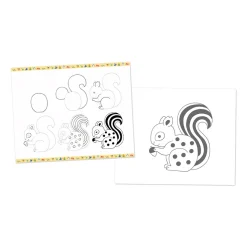 Janod Coffret Créatif Dessin 20 Modèles Animaux* Peinture Par Numéro & Coloriage