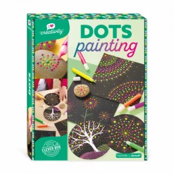 Janod Coffret créatif Dots Painting* Peinture Par Numéro & Coloriage