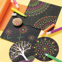 Janod Coffret créatif Dots Painting* Peinture Par Numéro & Coloriage