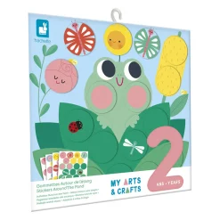 Janod Coffret Créatif Gommettes Autour de l'étang - 2 ans* Mosaïques & Gommettes