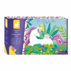 Janod Coffret créatif Mini Strass Magie* Sable, Paillettes, Dorure & Strass|Collection "Les Ateliers Du Calme"
