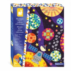 Janod Coffret Créatif Mosaïques Espace* Mosaïques & Gommettes|Collection "Les Ateliers Du Calme"