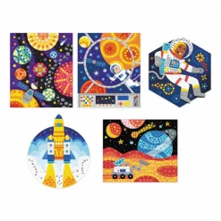 Janod Coffret Créatif Mosaïques Espace* Mosaïques & Gommettes|Collection