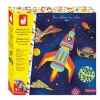 Janod Coffret Créatif Multiactivités Aventuriers de l'Air* Créations 3D|Sable, Paillettes, Dorure & Strass
