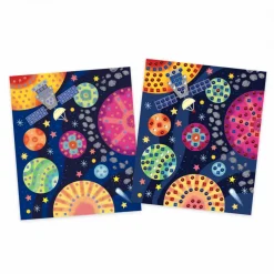 Janod Coffret Créatif Multiactivités Aventuriers de l'Air* Créations 3D|Sable, Paillettes, Dorure & Strass