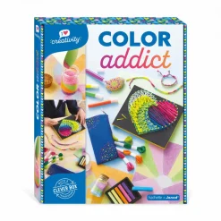 Janod Coffret Créatif Multiactivités Color Addict* Créations 3D|Sable, Paillettes, Dorure & Strass
