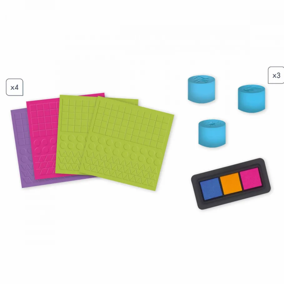 Janod Coffret Créatif Multiactivités - 5 ans* Peinture Par Numéro & Coloriage|Mosaïques & Gommettes