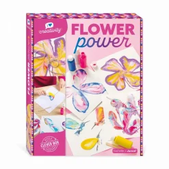 Janod Coffret Créatif Peinture Flower Power* Peinture Par Numéro & Coloriage