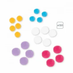 Janod Coffret Créatif Pompons - 3 ans* Mosaïques & Gommettes|Tampons & Papeterie