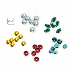 Janod Coffret Créatif Sequins à Coller Dragons* Sable, Paillettes, Dorure & Strass|Collection