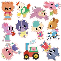 Janod Coffret Créatif Stickers Epais Repositionnables - 2 ans* Mosaïques & Gommettes
