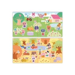 Janod Coffret Créatif Stickers Epais Repositionnables - 2 ans* Mosaïques & Gommettes