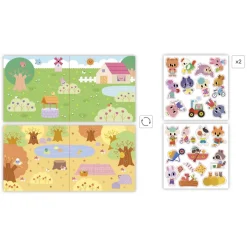 Janod Coffret Créatif Stickers Epais Repositionnables - 2 ans* Mosaïques & Gommettes