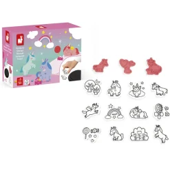 Janod Coffret de 15 Tampons Unicorn Stampinoo* Tampons & Papeterie