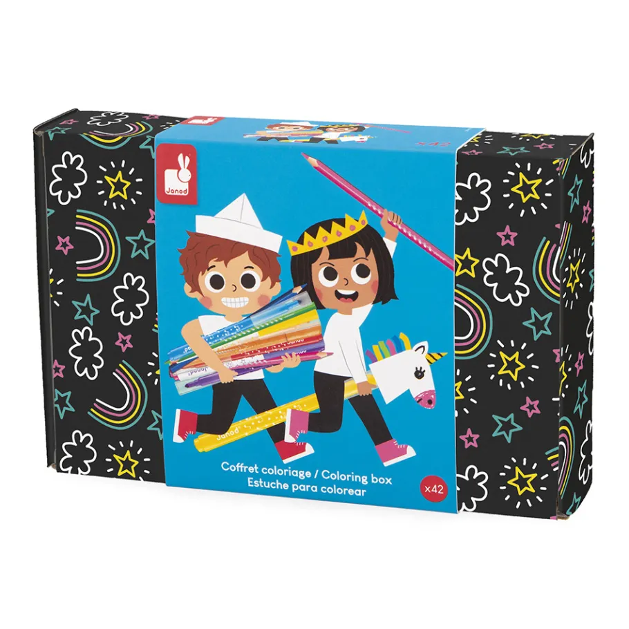 Janod Coffret de Coloriage* Peinture Par Numéro & Coloriage