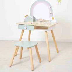 Janod Coiffeuse en bois et accessoires Licorne* Tables & Mobilier|Beauté