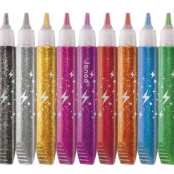 Janod Colle à Paillettes x9 tubes* Peinture Par Numéro & Coloriage|Tampons & Papeterie
