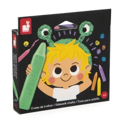 Janod Craies de Trottoir x6* Sports & Activités D'Extérieur|Peinture Par Numéro & Coloriage
