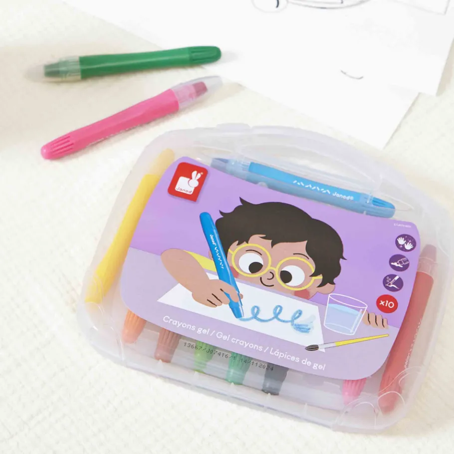 Janod Crayons Gel x10* Peinture Par Numéro & Coloriage