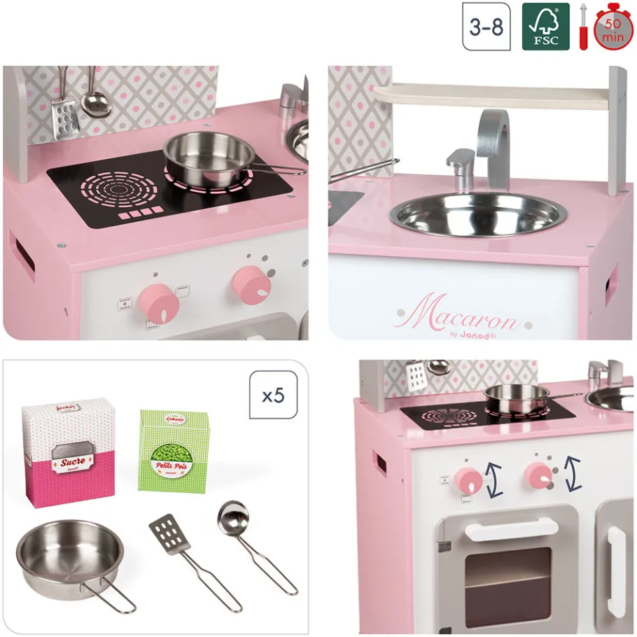 Janod Cuisine Macaron (bois)* Cuisines, Dinettes & Marchandes
