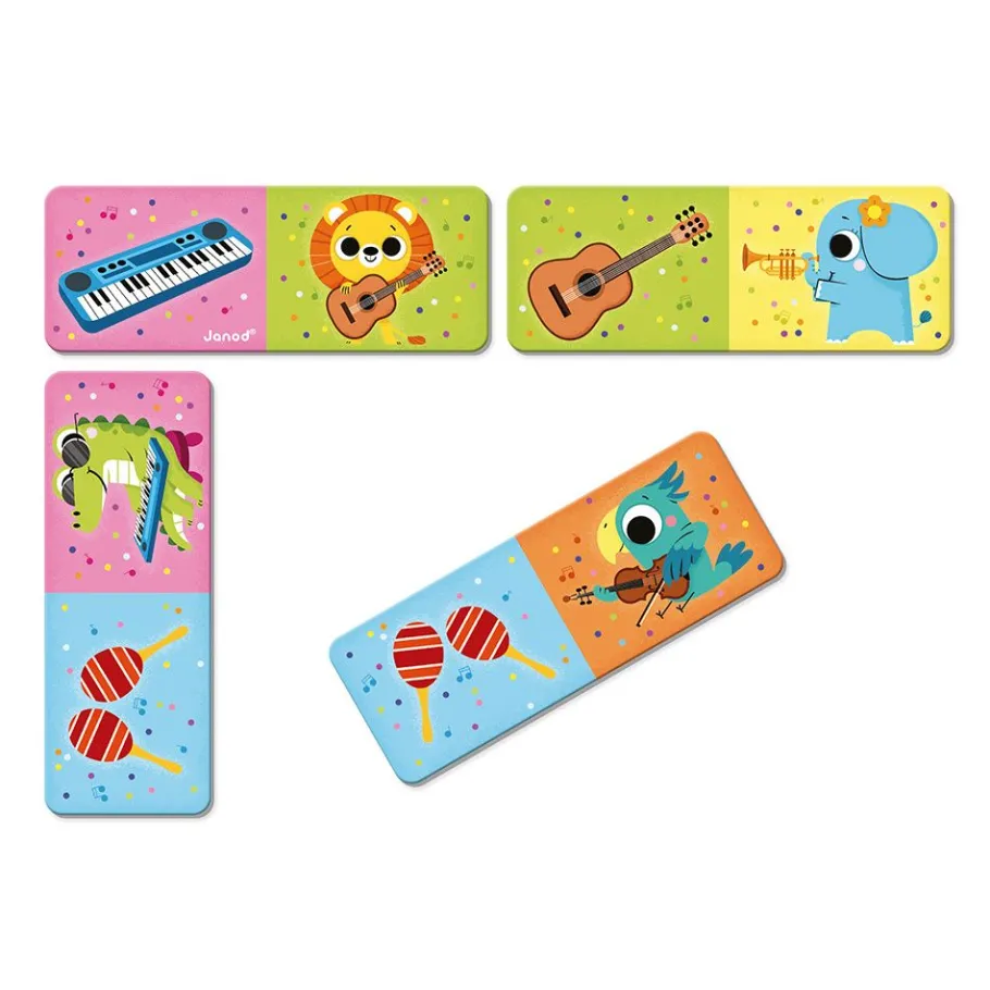 Janod Dominos Instruments de Musique* Jeux De Mémoire & D'Associations|Jeux Éducatifs Maternelle