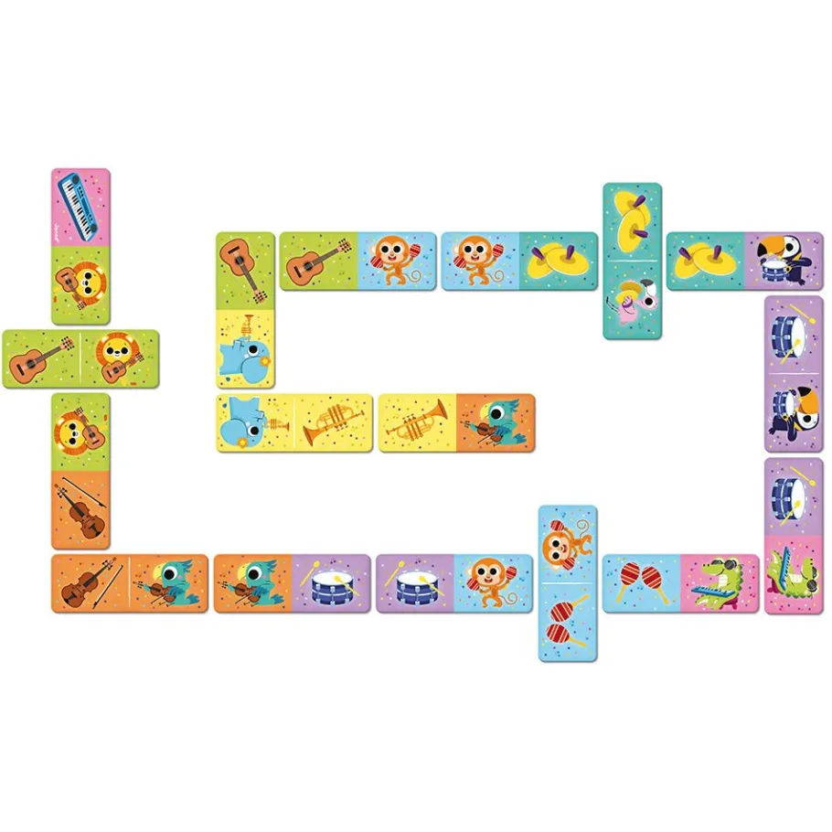 Janod Dominos Instruments de Musique* Jeux De Mémoire & D'Associations|Jeux Éducatifs Maternelle
