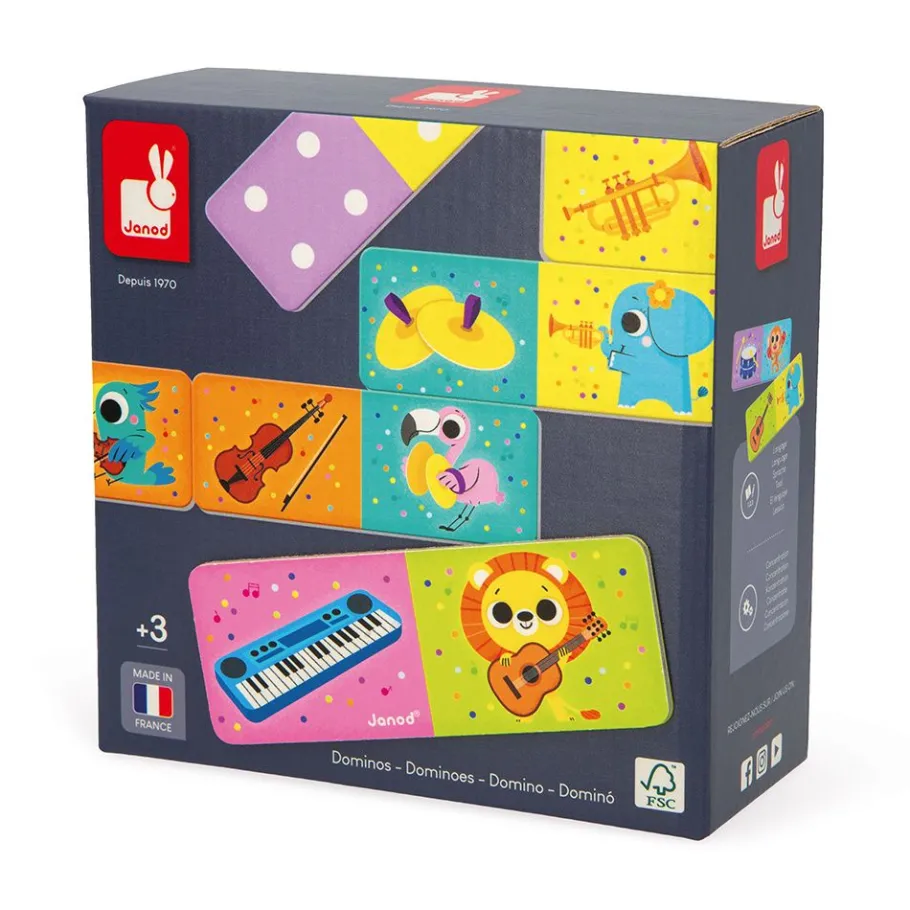 Janod Dominos Instruments de Musique* Jeux De Mémoire & D'Associations|Jeux Éducatifs Maternelle