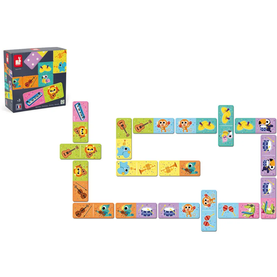 Janod Dominos Instruments de Musique* Jeux De Mémoire & D'Associations|Jeux Éducatifs Maternelle