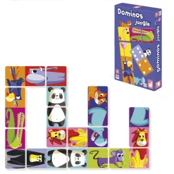 Janod Dominos Jungle* Jeux De Rapidité & De Stratégie|Jeux De Mémoire & D'Associations