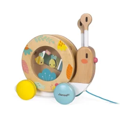 Janod Escargot à Promener Pure (bois)* Jouets Musicaux|Jouets À Promener & À Pousser