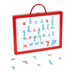 Janod Essentiel - Mallette de Lettres Cursives 4 en 1* Jeux Éducatifs Primaire|Jeux Éducatifs Chiffres & Lettres
