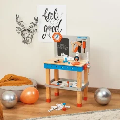 Janod Etabli magnétique géant Brico'Kids (bois)* Établis, Outils & Bricolage