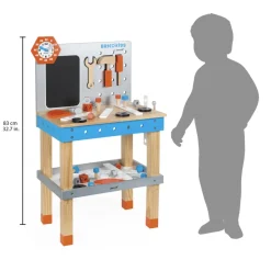 Janod Etabli magnétique géant Brico'Kids (bois)* Établis, Outils & Bricolage