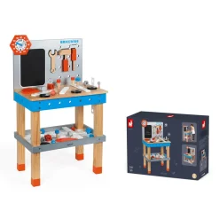 Janod Etabli magnétique géant Brico'Kids (bois)* Établis, Outils & Bricolage