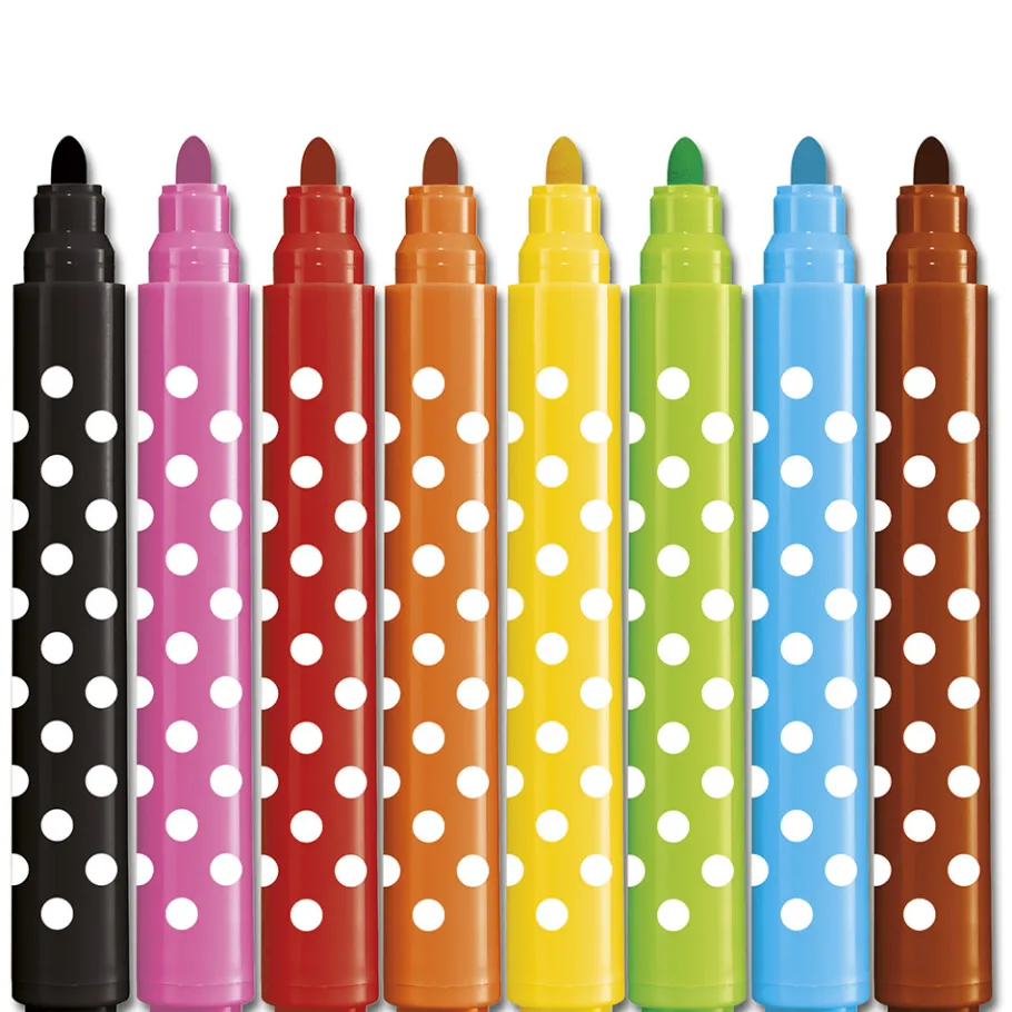 Janod Feutres Jumbo x8* Peinture Par Numéro & Coloriage