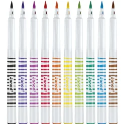 Janod Feutres Pinceaux x10* Peinture Par Numéro & Coloriage